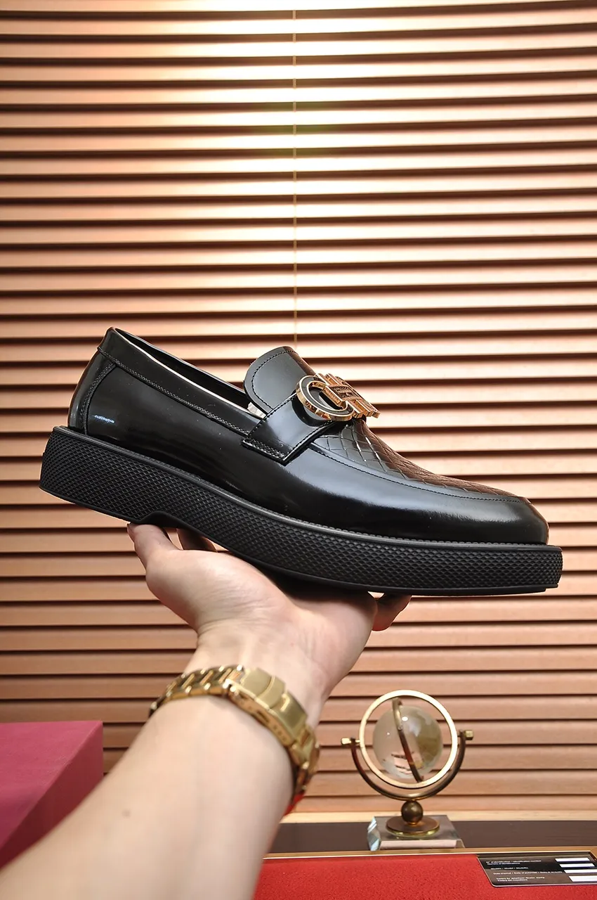 Men's shoes 💰720💶 [Ferragamo/Ferragamo] The latest model in the counter. Original imported open-sided high-quality cowhide hand-woven + imported 🐂 cowhide + original luxury metal buckle + original combination outsole. Comparison without pressure 38--45 (45 custom-made)